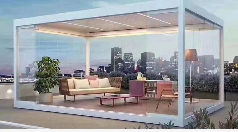 3m x 2m pergola with retractable roof