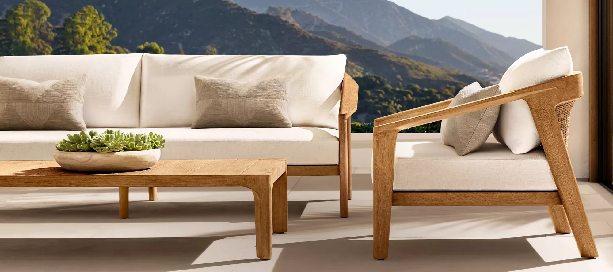 Set de mobilier de exterior din teak Malta|Scaune pentru terasă de la mijlocul-secolului