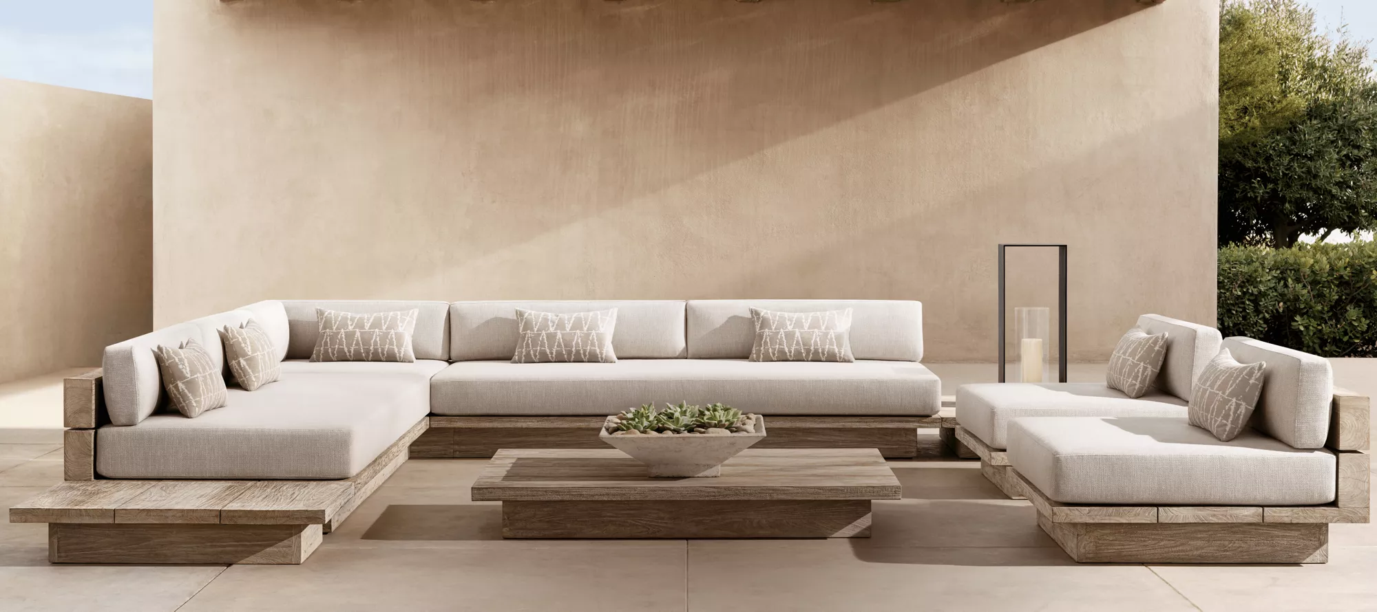 Set de mobilier de exterior Menorca|Mobilier de terasă de lux pentru stațiune