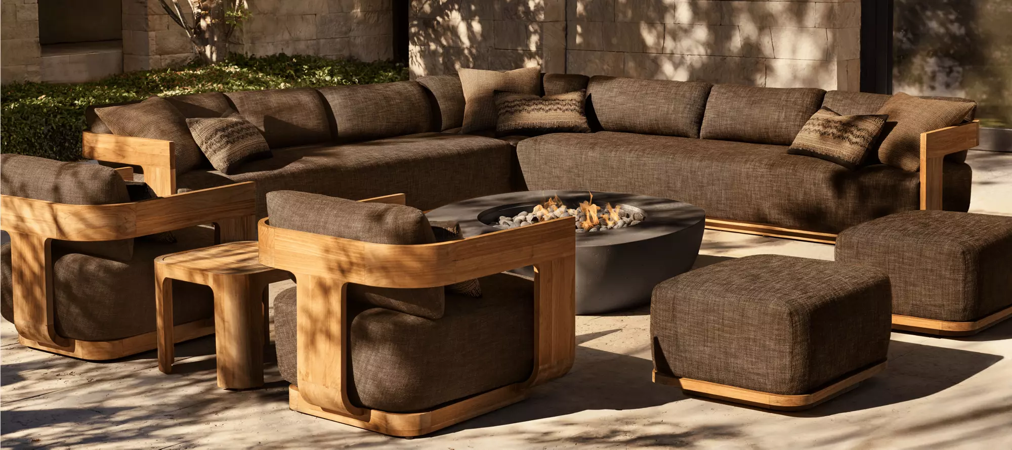 Set de mobilier de exterior Sedona|Scaune moderne de lux pentru terasă
