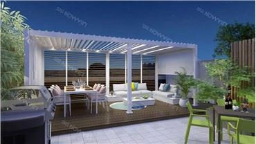 Pergola de exterior din aluminiu